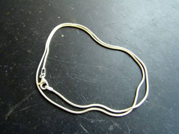 Kette, Silberkette, Schlangenkette, Sterlingsilber, Schmuck, Unisex, 50 cm