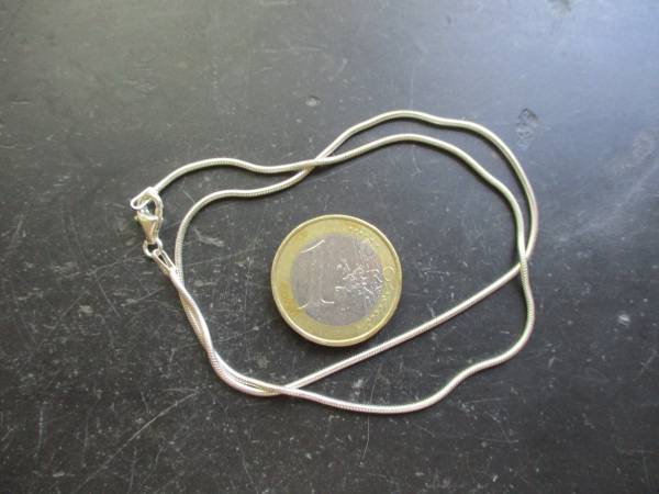 Kette, Silberkette, Schlangenkette, Sterlingsilber, Schmuck, Unisex, 38 cm