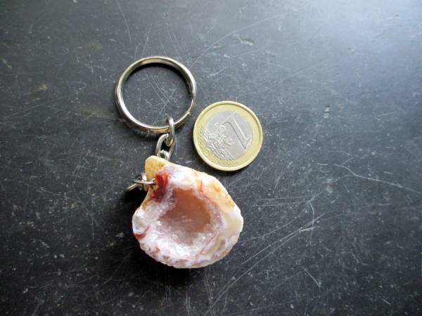 Schlüsselanhänger, Taschenanhänger, Druse, Metall, Edelstein, Glitzer, Rucksack, Anhänger