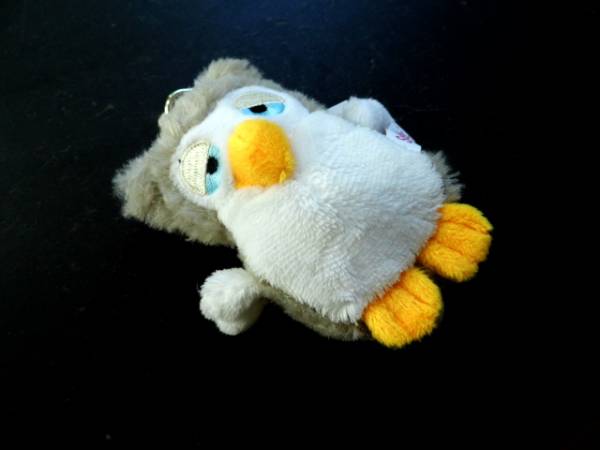 Schlüsselanhänger, Taschenanhänger, Anhänger, Rucksack, Eule, weiß, Plüsch, flauschig
