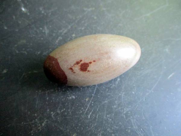 Edelstein, Indien, Shiva Lingam, grau, braun, Meditation