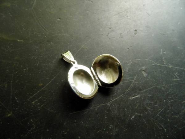 Anhänger, Sterlingsilber, aufklappbar, Silber, für Foto, Sterlingsilber, Mädchen