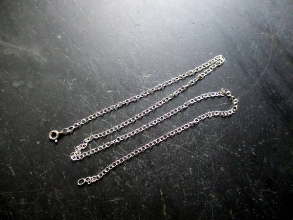 Kette, Silberkette, Ankerkette, Sterlingsilber, 50 cm