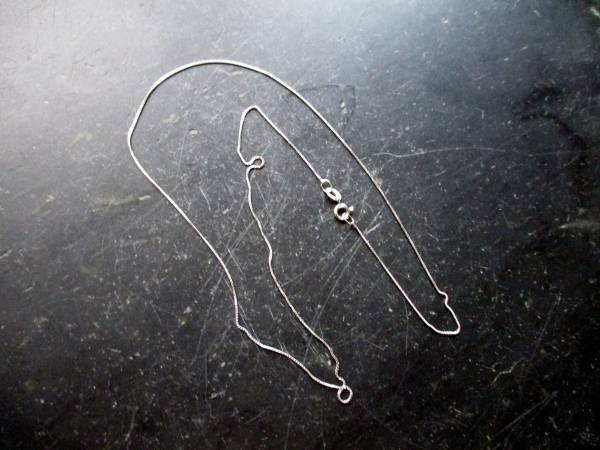 Kette, Silberkette, Venezianerkette, fein,  Sterlingsilber, 50 cm
