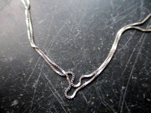 Kette, Silberkette, Venezianerkette, fein,  Sterlingsilber, 50 cm