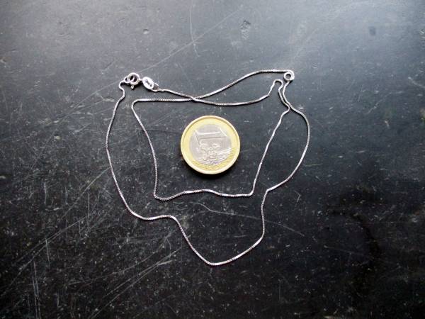 Kette, Silberkette, Venezianerkette, fein,  Sterlingsilber, 50 cm