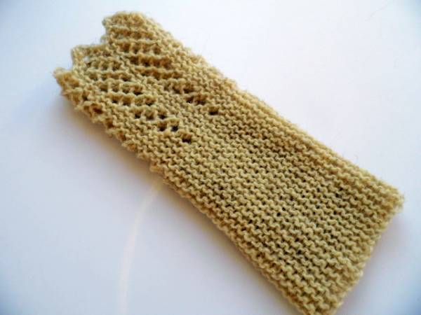 Armstulpen, Stulpen, Pulswärmer, Wolle, Spitze, elegant, gestrickt, beige