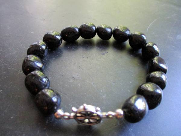 Armband, Turmalin, schwarz, Steuerrad, Schmuck, Männer