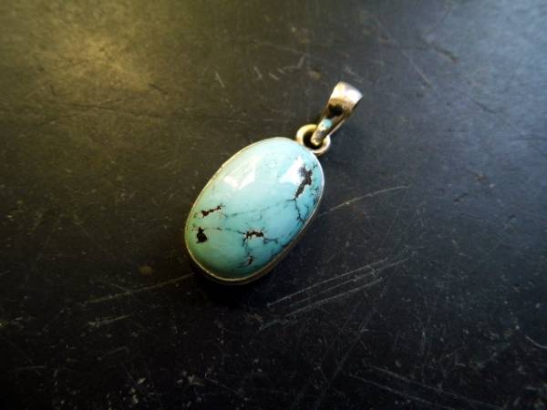 Anhänger, Türkis, Sterlingsilber, oval, blau, türkis, Schmuck, Unisex